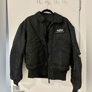 Vintage Alpha Industries Bomber Jacket black